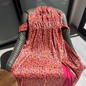 Vibrant Leopard Print Dress